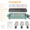 1500W Electric Indoor Grill 2 in 1 Electric BBQ Gill with Grill Net Removable Plate 5 Temperature Control 3 Small Trays Dishwasher Safe