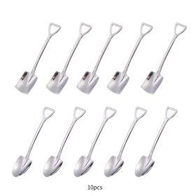 4pcs/10pcs Spoons; Stainless Steel Shovel Spoon; Home Kitchen Supplies